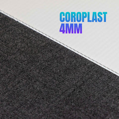 Custom Cutout Coroplast Signs | 4MM Corrugated Plastic Boards | Outdoor Displays & Event Stands