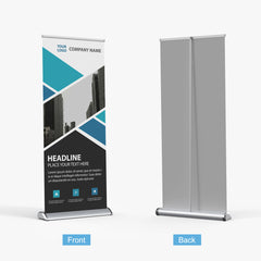 Custom Design Retractable Banner | Banner Stand 33X81“ Standard&Deluxe Retractable Banner Stand